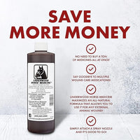 Underwood Topical Horse Care Wound Spray - 16oz Refill Horse Wound Care Horse Essentials for Quick Healing of Cuts – Horse First Aid Kit & Wound Care for Dogs – Equine First Aid Kit & Dog Wound Heal