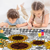 OHOME Halloween Giant Coloring Poster/Tablecloth-Halloween Crafts - Sunflower - image 4