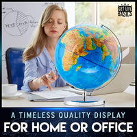 Get Life Basics 13” Illuminated Constellation World Globe for Kids - image 4