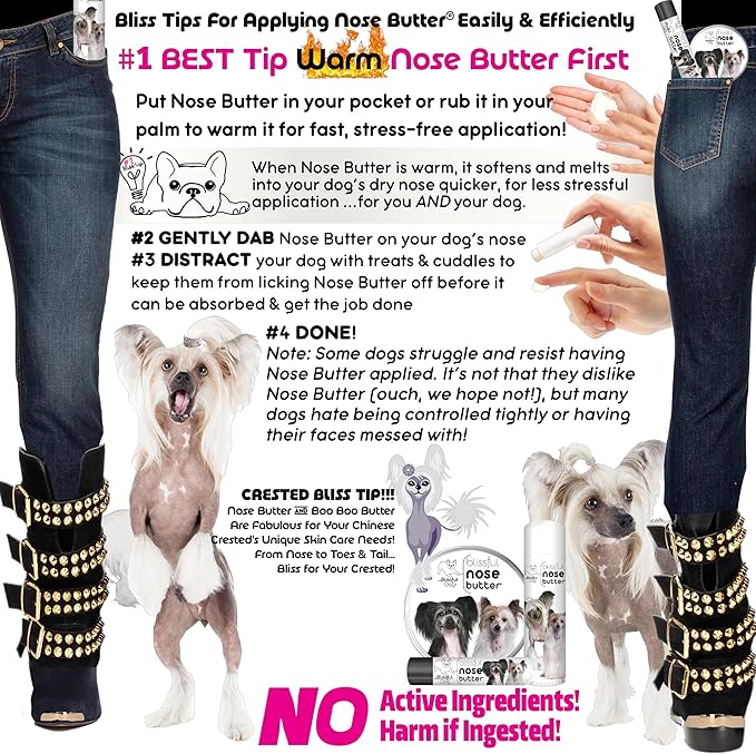 The Blissful Dog Chinese Crested Unscented Nose Butter, 16oz