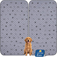4 Pack Washable Pee Pads for Dogs - Deep Grey / 36x72 Inch (Pack of 2)