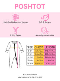 PoshTOT Snowman Penguin Bamboo Baby Convertible Zippy Romper