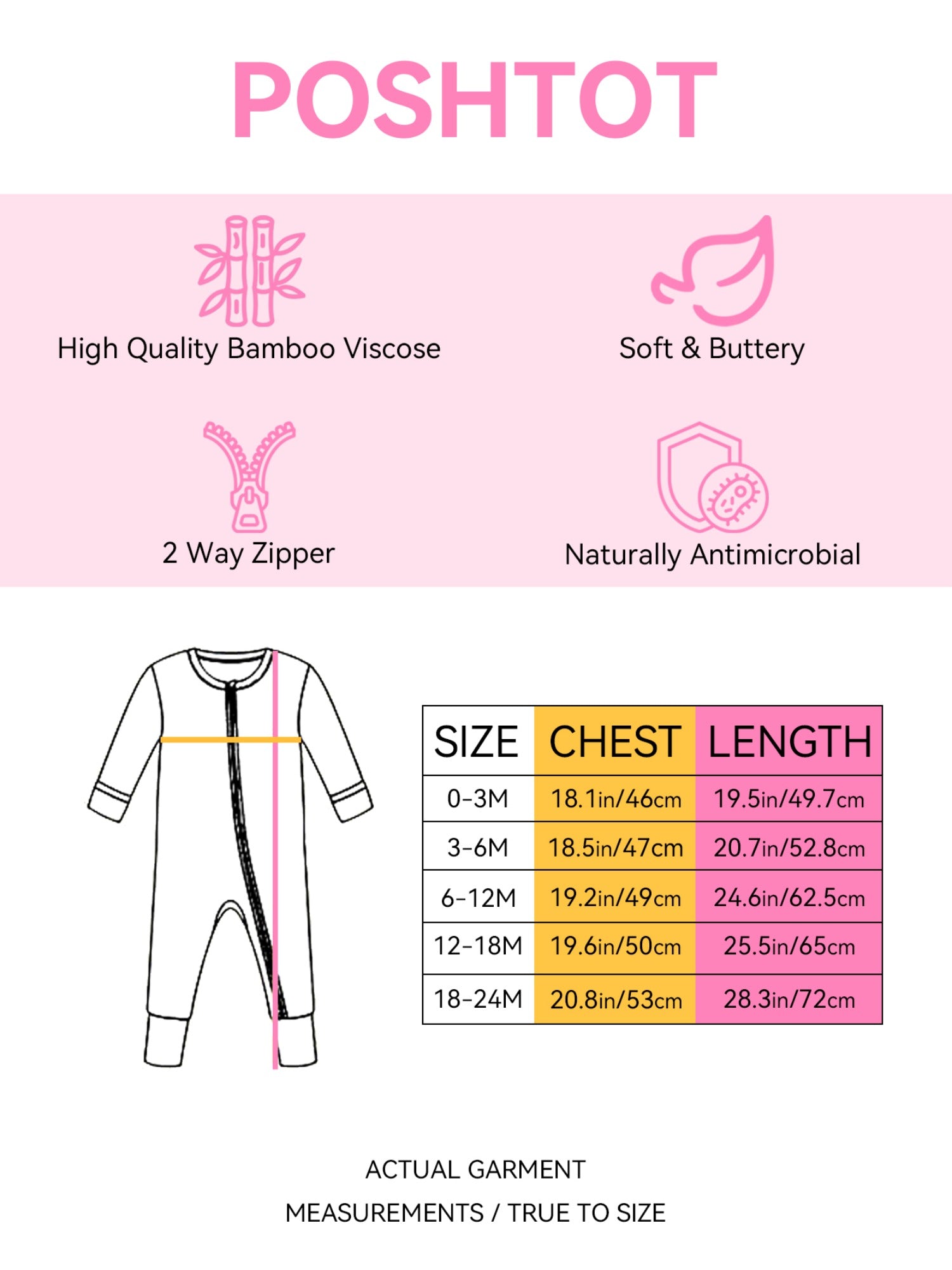 PoshTOT Snowman Penguin Bamboo Baby Convertible Zippy Romper