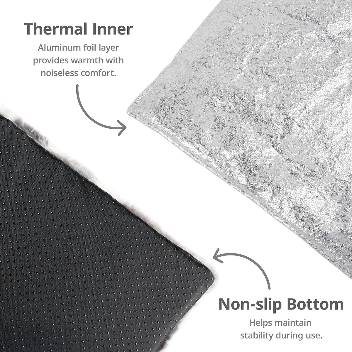 Self Warming Cat Pad, 24" x 18" - Gray / 24 x 18 in - image 3