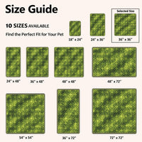 Washable Pee Pads for Dogs, Reusable Puppy Potty Training Pads - Green/Multi / 36" ×36"(pack of 2) - image 4