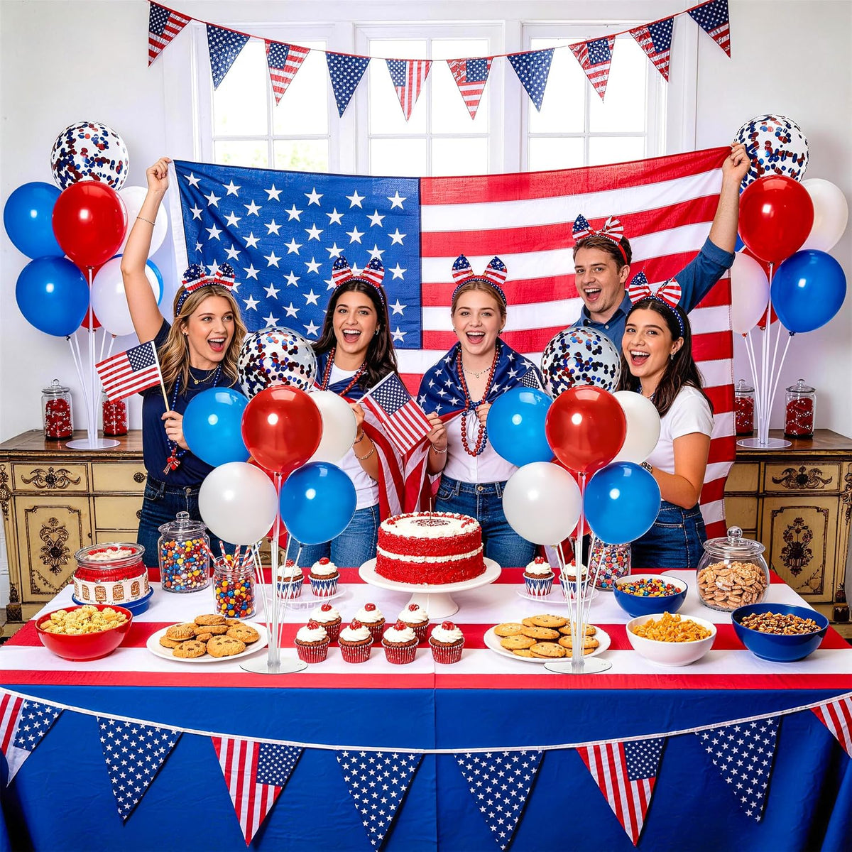 JOYYPOP 4 Sets Balloon Stand Kit For Table - 4 Pack Colorful - image 2