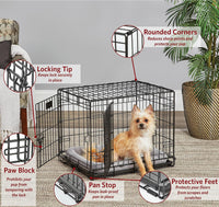 LifeStages by MidWest 36-Inch Double Door Crate, M-L Breeds - Double Door / Fits 24-inch Crate - image 4