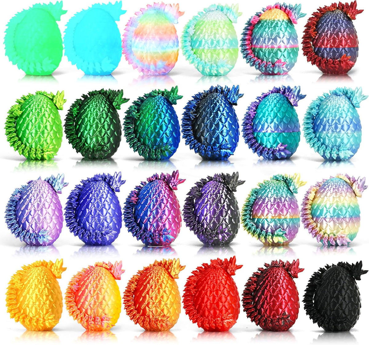 Impossmaker 24pcs 3D Printed Dragon Eggs - 24P-S2