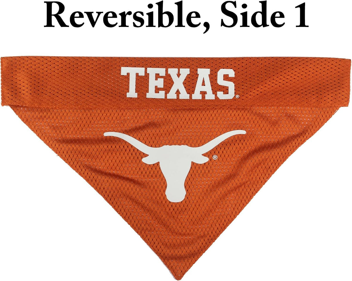 Pets First Collegiate Pet Accessories, Reversible Bandana - Large/X-Large / Texas Longhorns - image 3