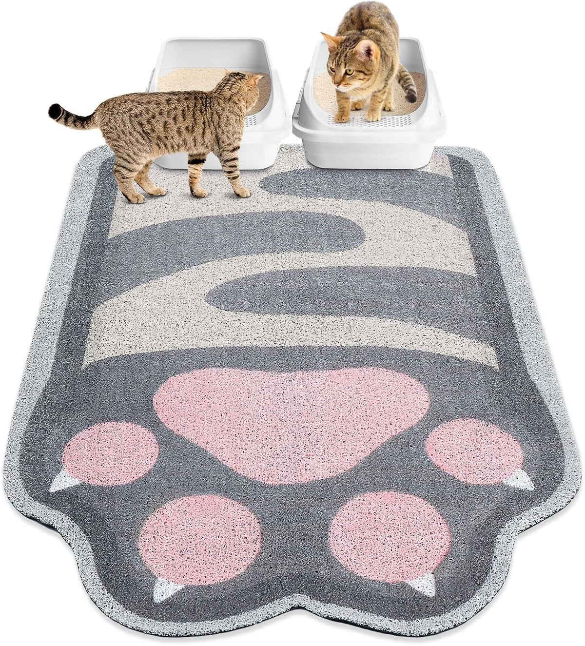 Large Cat Litter Mat, 40"x30" Litter Trapping Mat – Daily Care for Cats