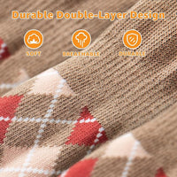 LOOBANI Dog Socks to Prevent Licking Paws - Dog Socks for Hardwood Floors Anti Slip for Traction Control - Dog Grippy Socks for Senior Dog Small Medium Large Dogs on Tile Floors, Caramel XXL