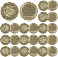 Nosiny 20 Pcs Armor of God Coins Metal Christian Challenge Coins - Vintage Style 2