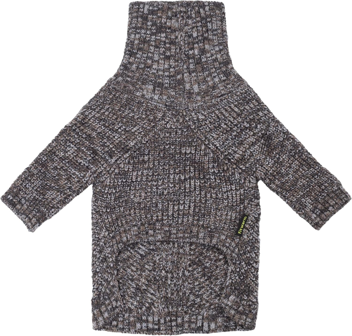 Fitwarm Thermal Knitted Dog Sweater Doggy Winter Coat Pet Clothes - X-Small / Heather Black - image 2