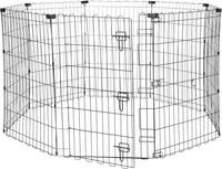 Amazon Basics Portable Foldable Octagonal Metal Exercise Dog Playpen - Single Door / 36"H