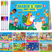 SpriteGru search and find book for kids with dry erase markers and storage bag - view 6