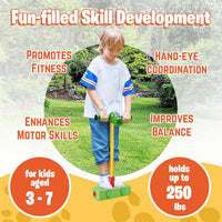 Playbees foam pogo stick for kids with soft dinosaur head and claws - view 9