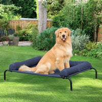 WESTERN HOME Cooling Elevated Dog Bed for Large Dogs - 43.0"L x 31.0"W x 8.0"Th / Dark Blue - image 3
