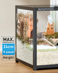 BUCATSTATE Hamster Cage 3.0, Large Hamster Enclosure – Essentials for Small Pets - 39.3"L x 19.7"W x 20.4"H / Black - image 4