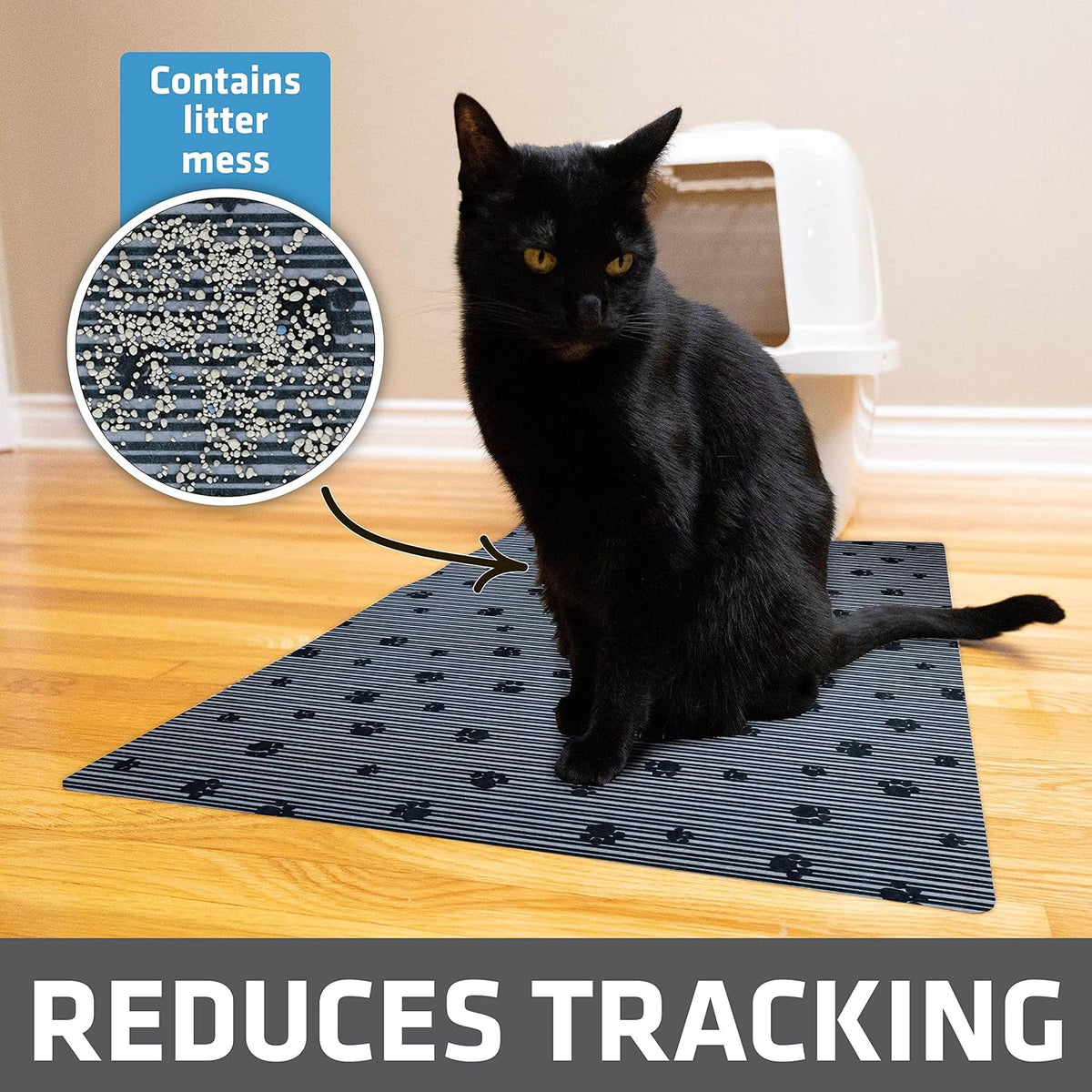Drymate Cat Litter Box Mat, Litter Trapping Mat, Gray, 20x28 – Daily Care for Cats - image 2