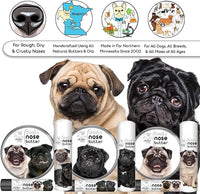 The Blissful Dog Pug Duo Unscented Nose Butter - Dog Nose Butter, 4 Ounce