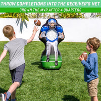 GoSports 4 ft inflatable football receiver toss game with 2 footballs and pump - view 3