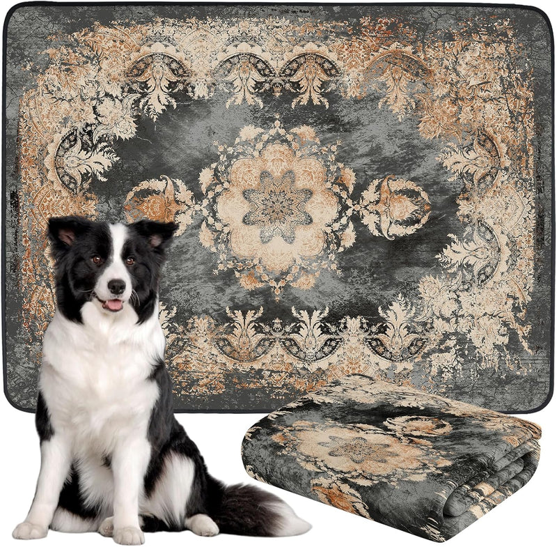 Thicken Washable Pee Pads for Dogs, 36"x48" - 54"x72" 1Pack / Gothic Gold