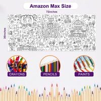OHOME Halloween Giant Coloring Poster/Tablecloth-Halloween Crafts - Halloween - image 2