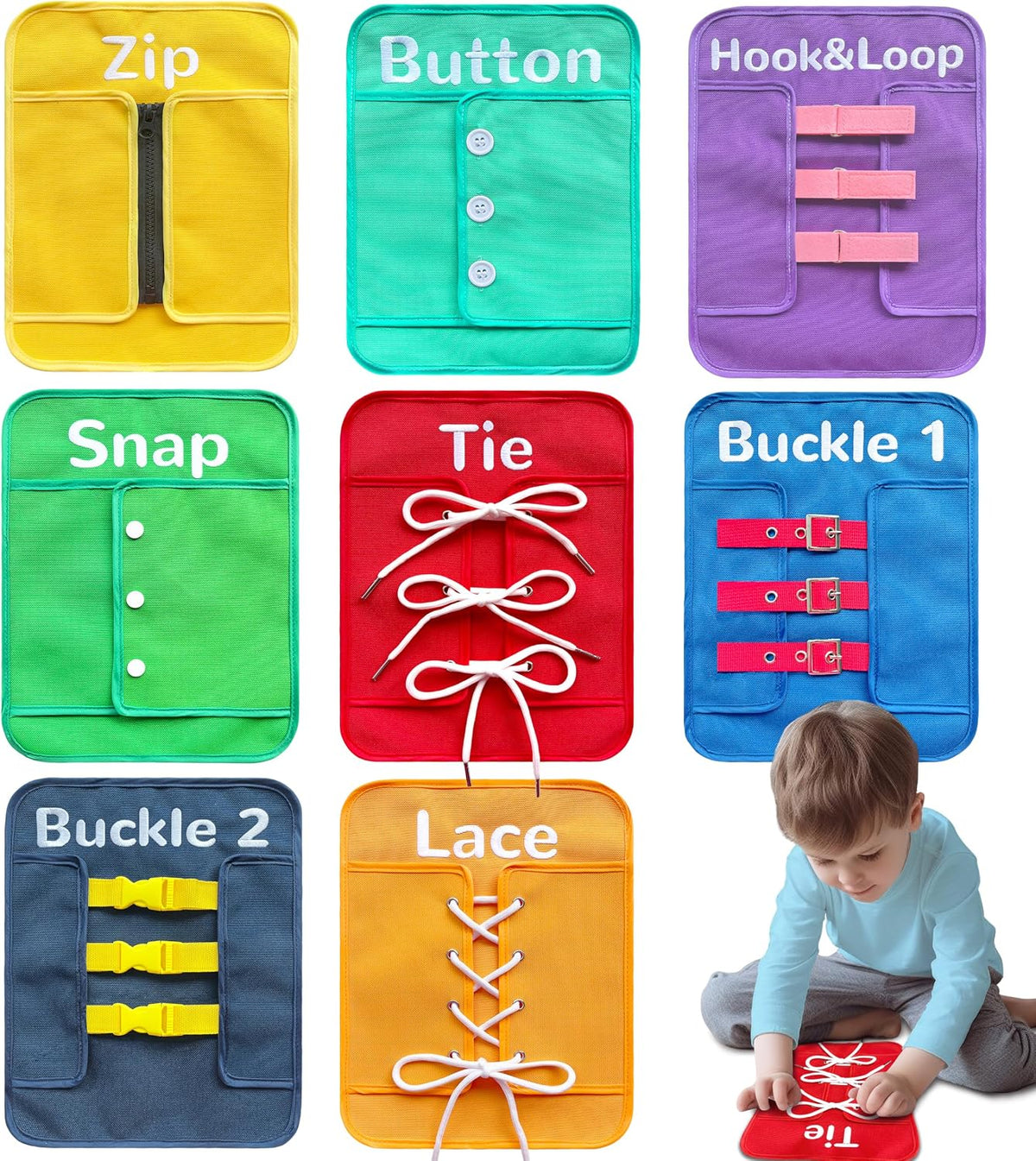 Craftstory Toddlers Montessori Toys Busy-Board for Girls Boys