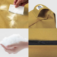 Sytopia 42-Inch Canvas Outdoor Dog Bed, Waterproof & Washable with Removable Cover, Ideal for Medium & Large Dogs, Chew-Proof Great for Indoor, Outdoor, Crate, or Patio Use (Yellow)