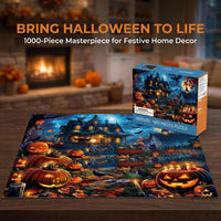Nattork Jigsaw Puzzle 1000 Pieces for Adults - Halloween House - image 4