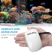 PULACO Ultra Quiet Mini Aquarium Fish Tank Air Pump for 1-20 Gallon - image 4