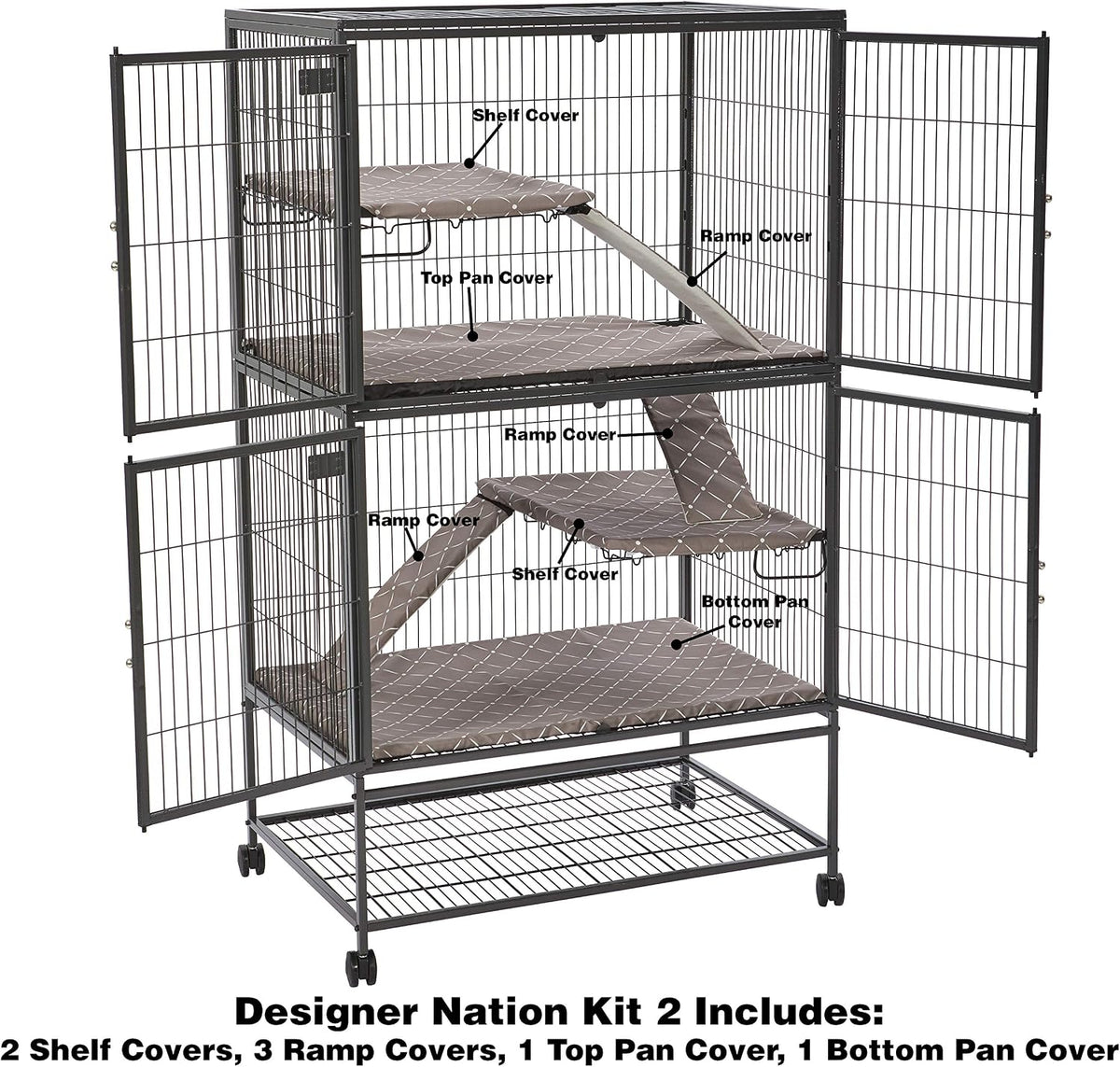 MidWest Homes for Pets Designer Ferret Nation/Critter Nation Large - Designer Diamond / Kit #2 - image 2