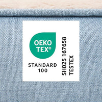 TOWN & COUNTRY EVERYDAY CuddleTown Comfy Solid Bolster Sofa Pet Bed, Supportive & Calming Egg Crate Foam, Non-Slip Bottom, Machine Washable Cover, Blue, Medium 28"x23"x8"