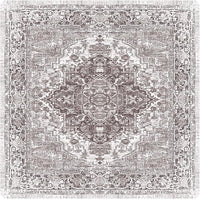 nunubaby Washable Pee Pads for Dogs, Stylish, Non-Slip and Leak-Proof Pee Pads. Reusable Potty Pads for Dogs for Crates and Floors.(Brown/Geo, 54" x54")