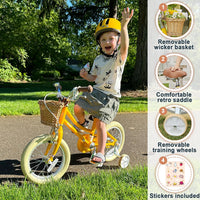 Petimini 12 14 16 18 20 Inch Kids Toddler Bike for Boys Girls – Fun for Kids & Family - Mango / 14 Inch - image 3