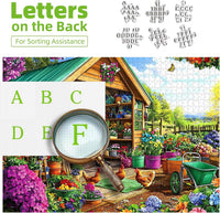 Halloween Puzzle 500 Piece with Lettered for Adults Gift - 500piece - Garden Shed - 23x15" / Retired Models - image 4