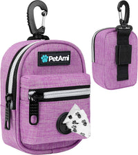 PetAmi Dog Poop Bag Holder for Leash - Purple / 1 Count (Pack of 1)