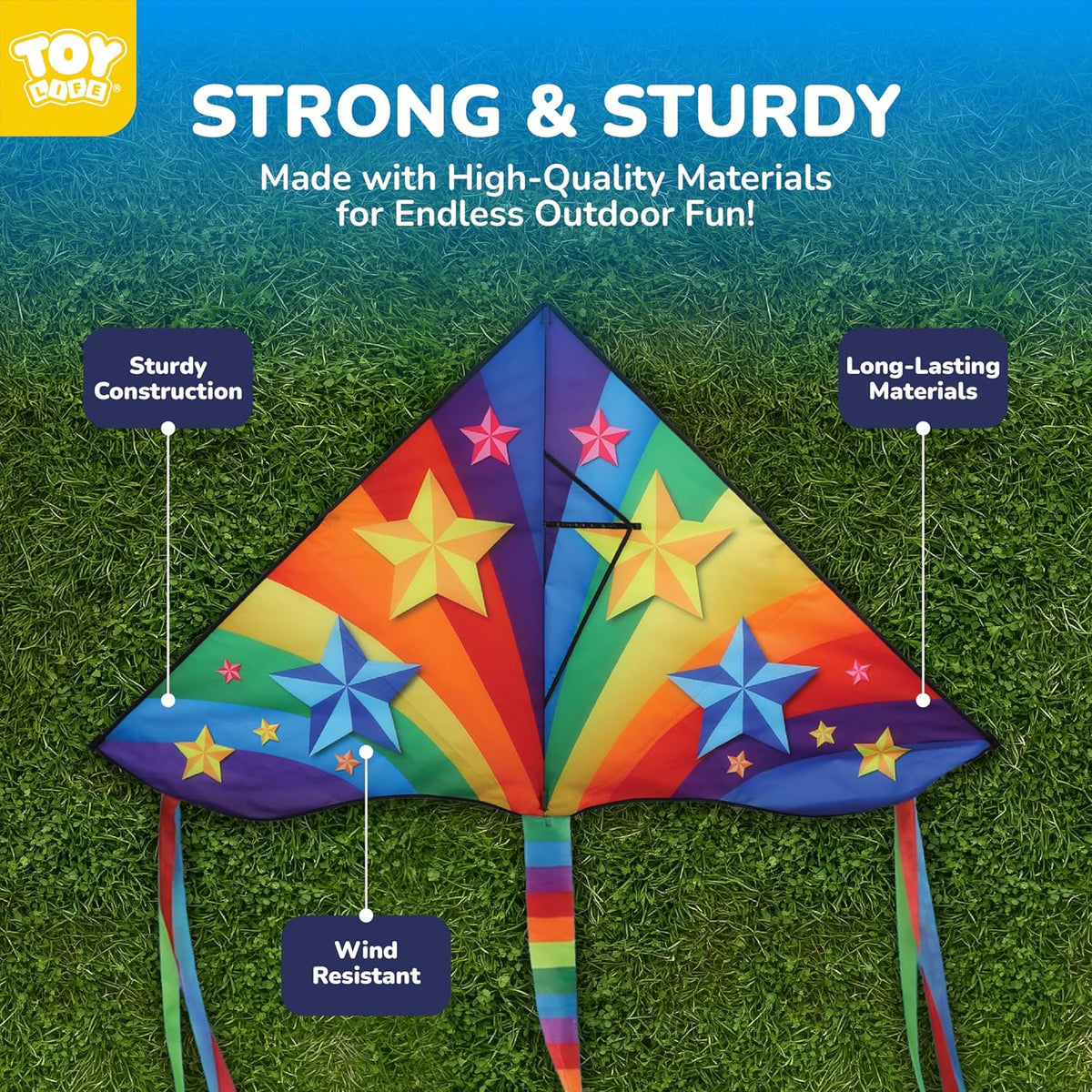 TOY Life Unicorn Kite for Kids - Rainbow Kite - image 4