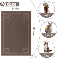 Darkyazi Pet Feeding Mat Large for Dogs and Cats - Coffee - image 2