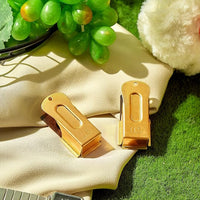 2 Pieces Brass Pet Training Clicker Signaling Cricket Clicker Metal Dog Clicker for Puppy Cats Trainer Pet Owners (Gold)