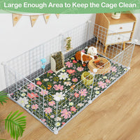 Unicorn Catcher 2 Pack Washable Guinea Pig Cage Liner - Flower Prints / 47X24in - image 3