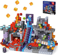EWED 200 piece forest themed magnetic building blocks with trees, houses and figures - view 6