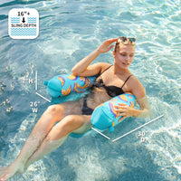Big Joe Noodle Sling No Inflation Needed Pool Seat with Armrests - Banana Pop / Noodle Sling - image 2