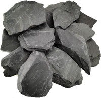 Voulosimi Natural Slate Rocks PH Neutral Stone Perfect Rocks - 5-7 inch / 12 LB