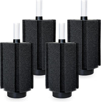 100-120 Gal Large Aquarium Sponge Filter with Air Stone and Ceramic - Large(4 Pack) for 80-150 Gal - image 3