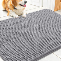 Smiry Dog Door Mat for Muddy Paws 30x20 - 30"X20" / Grey