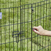MidWest 30-Inch Exercise Pen, Single Door, 16 Sq Ft Play Area – Essentials for Dogs - Black w/ Door / 24" H - image 4