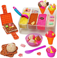 Kipipol Unicorn Sensory Bin for Toddlers 3-4 - Ice Cream Sand Kit