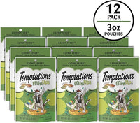Temptations MixUps Catnip Fever Flavor Crunchy and Soft Cat Treats, 3 oz. Pouch (Pack of 12)
