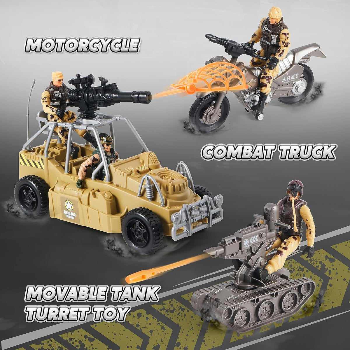 JOYIN Military Base Toys Set Including Army Vehicles - image 3